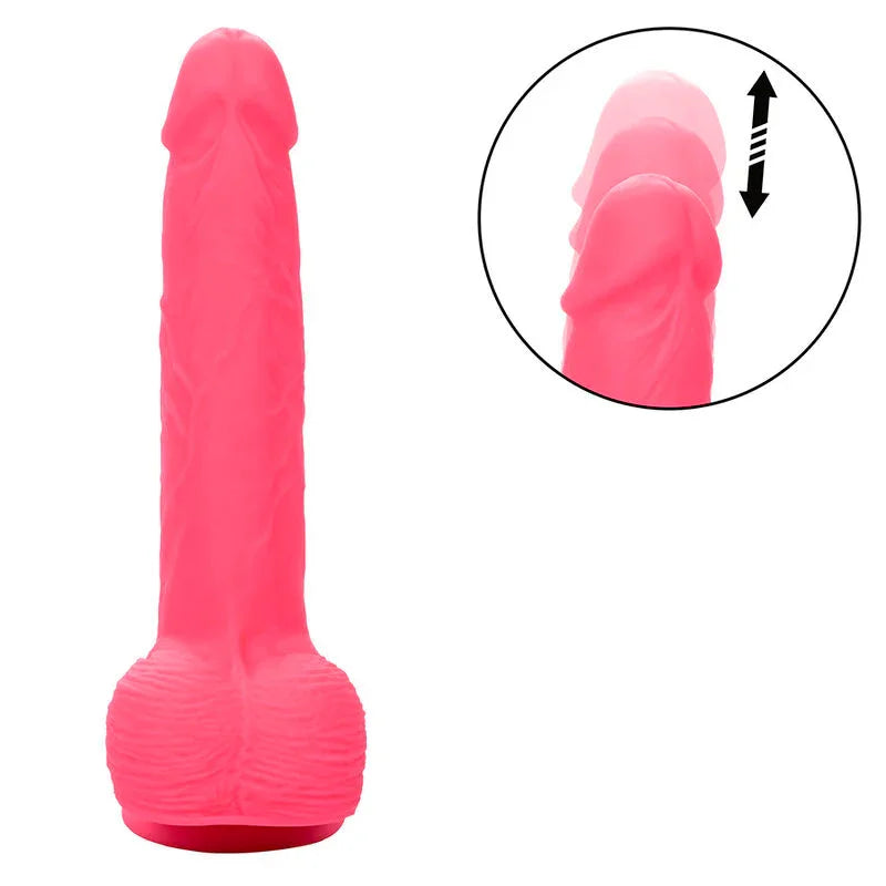 CALEXOTICS - STUDS VIBRADOR REALÍSTICO 10 VIBRACIONES Y ROSA - Nuvica