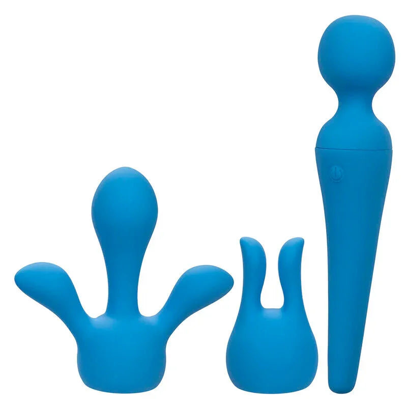 CALEXOTICS - COUTURE KIT VIBRADOR WAND 10 VIBRACIONES AZUL - Nuvica