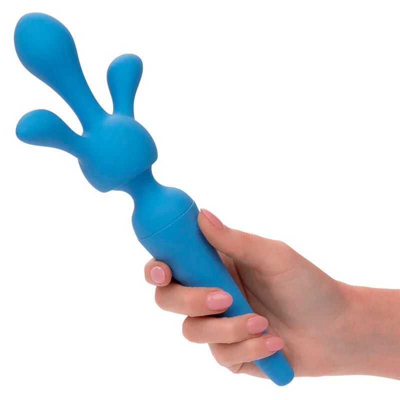 CALEXOTICS - COUTURE KIT VIBRADOR WAND 10 VIBRACIONES AZUL - Nuvica