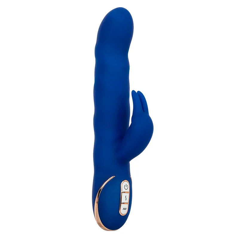 CALEXOTICS - JACK VIBRADOR RABBIT MOVIMIENTO DE ONDAS AZUL - Nuvica