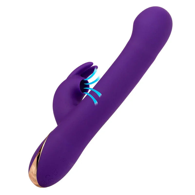 CALEXOTICS - JACK VIBRADOR RABBIT Y ESTIMULADOR 7 NIVELES DE VIBRACIÓN Y ONDAS ESTIMULADORAS AZUL - Nuvica