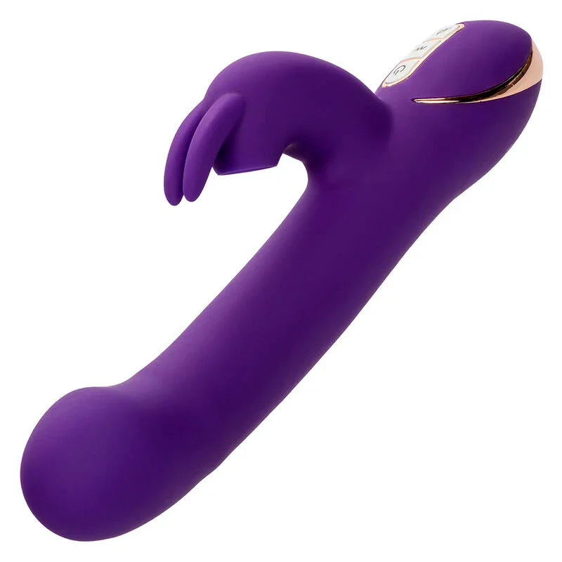 CALEXOTICS - JACK VIBRADOR RABBIT Y ESTIMULADOR 7 NIVELES DE VIBRACIÓN Y ONDAS ESTIMULADORAS AZUL - Nuvica