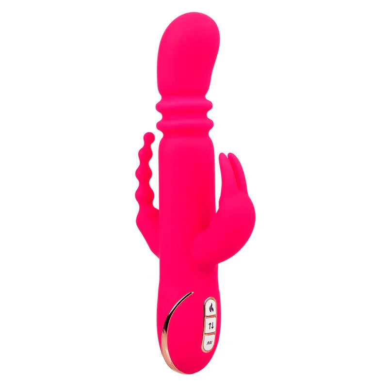 CALEXOTICS - JACK FANTASY TRIPLE VIBRADOR CALENTABLE RABBIT ROSA - Nuvica