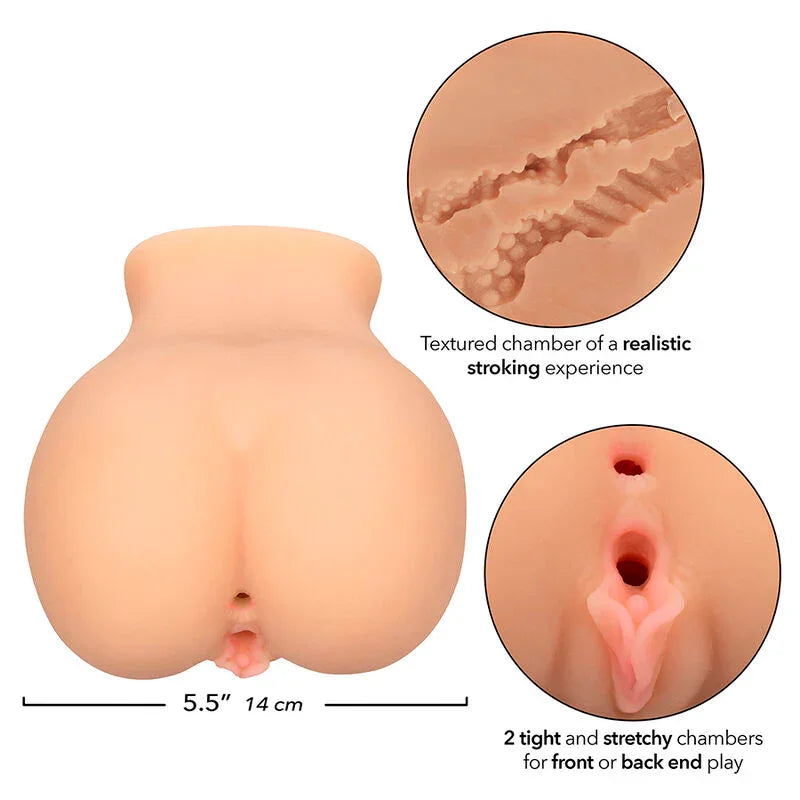 CALEXOTICS - THE FARMERS DAUGHTER DOBLE MASTURBADOR REALÍSTICO NATURAL - Nuvica