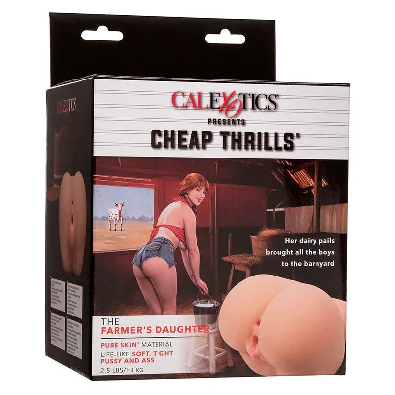 CALEXOTICS - THE FARMERS DAUGHTER DOBLE MASTURBADOR REALÍSTICO NATURAL - Nuvica
