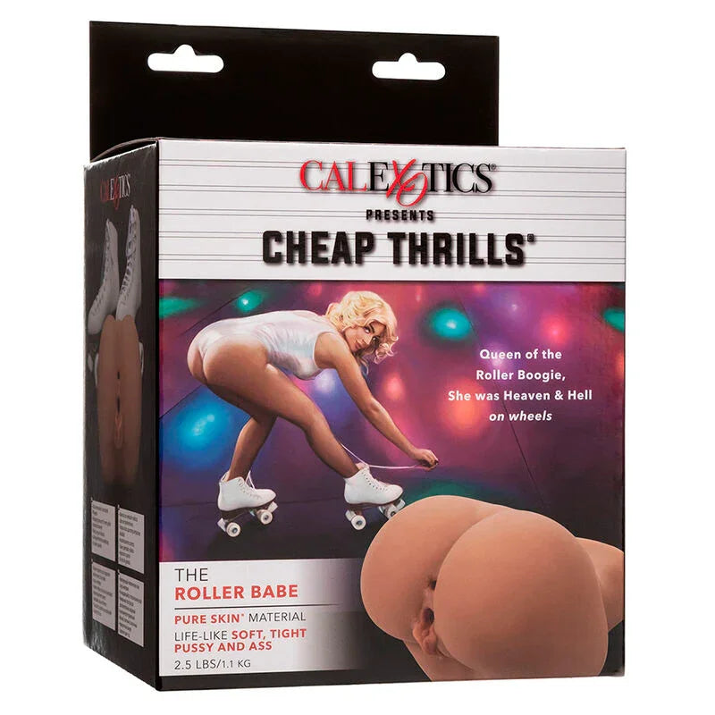 CALEXOTICS - THE ROLLER BABE DOBLE MASTURBADOR REALÍSTICO NATURAL - Nuvica