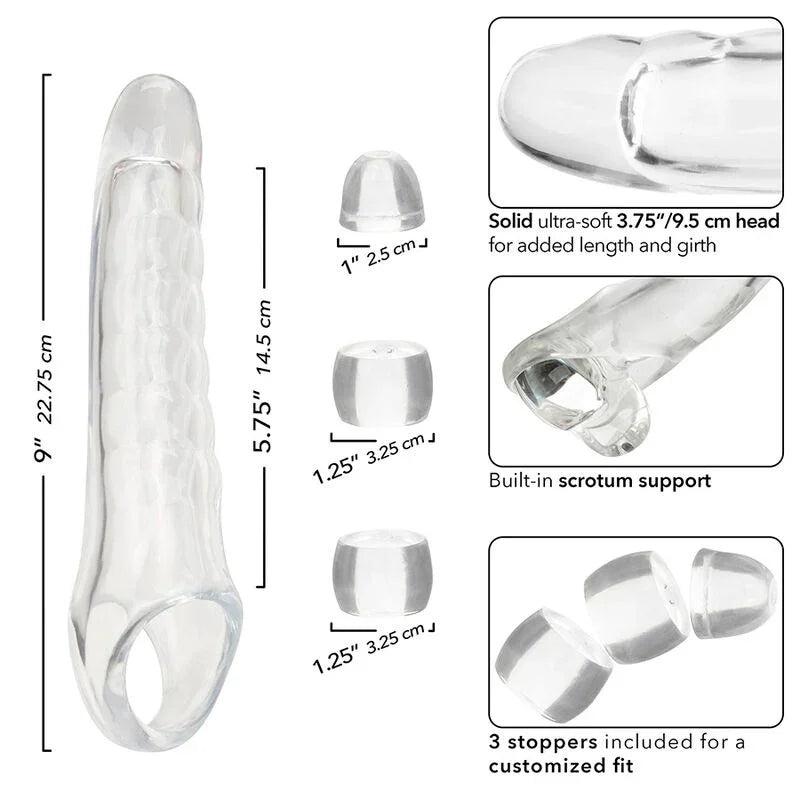 CALEXOTICS - MAXX EXTENSOR DE PENE AJUSTABLE TRANSPARENTE - Nuvica