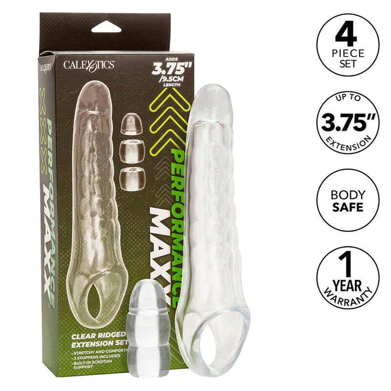 CALEXOTICS - MAXX EXTENSOR DE PENE AJUSTABLE TRANSPARENTE - Nuvica