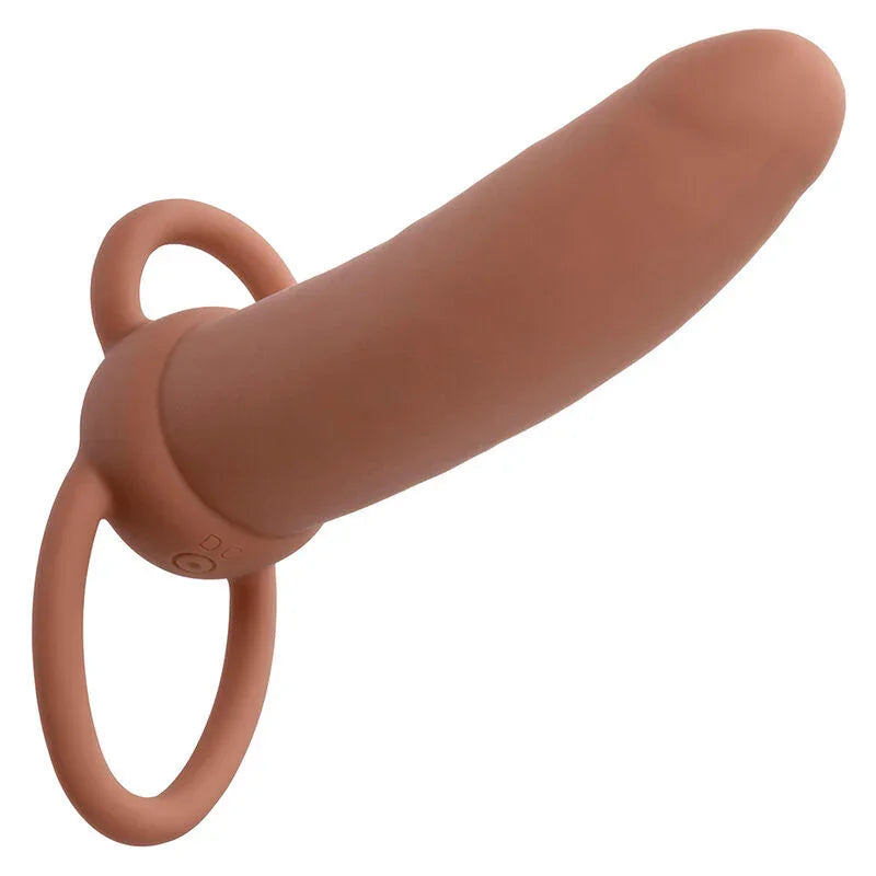 CALEXOTICS - MAXX DOBLE PENETRADOR GRUESO 10 VIBRACIONES MULATO - Nuvica