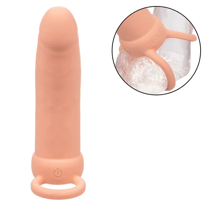 CALEXOTICS - MAXX DOBLE PENETRADOR GRUESO 10 VIBRACIONES NATURAL - Nuvica