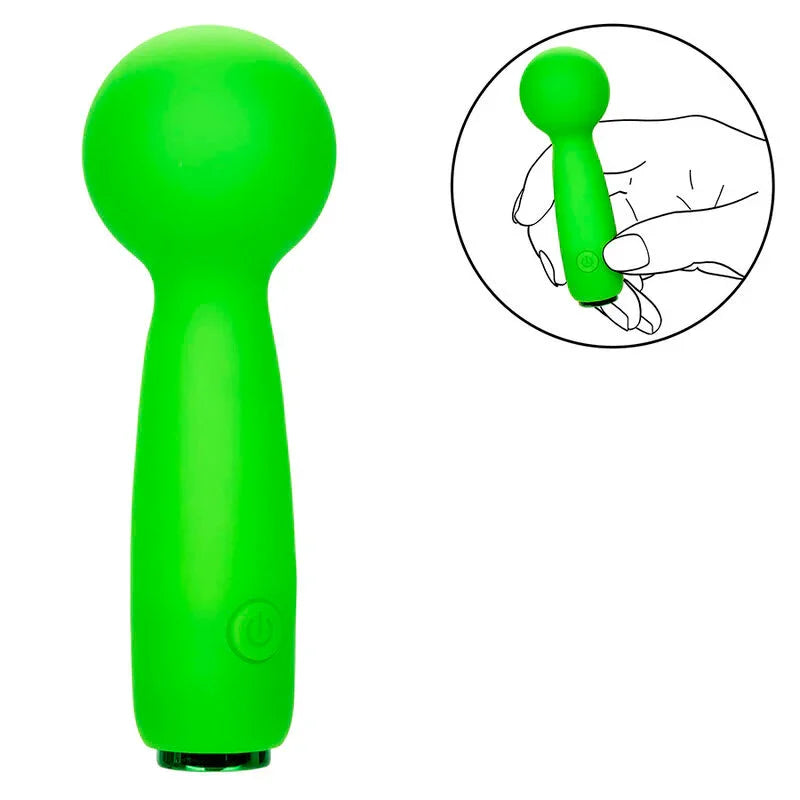 CALEXOTICS - NEON VIBES THE BUBBLY VIBE MINI MASAJEADOR 10 VIBRACIONES VERDE - Nuvica