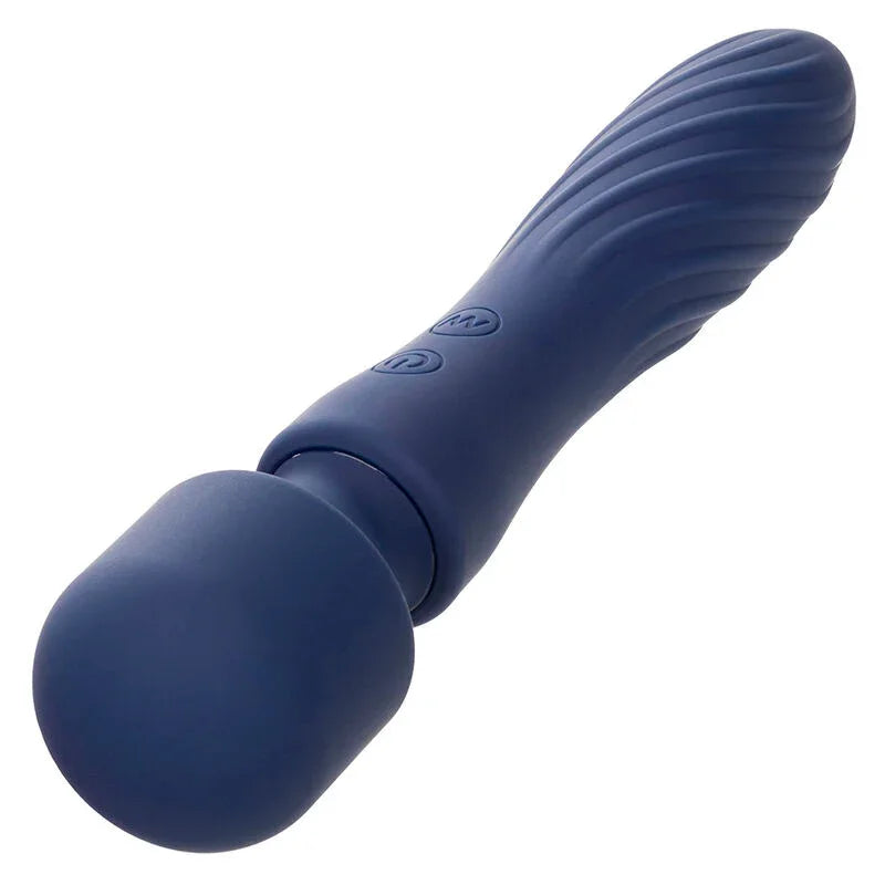 CALEXOTICS - CHARISMA MYSTIQUE MASAJEADOR DOBLE MOTOR 12 FUNCIONES 21,5 CM X 4,5 CM MORADO - Nuvica