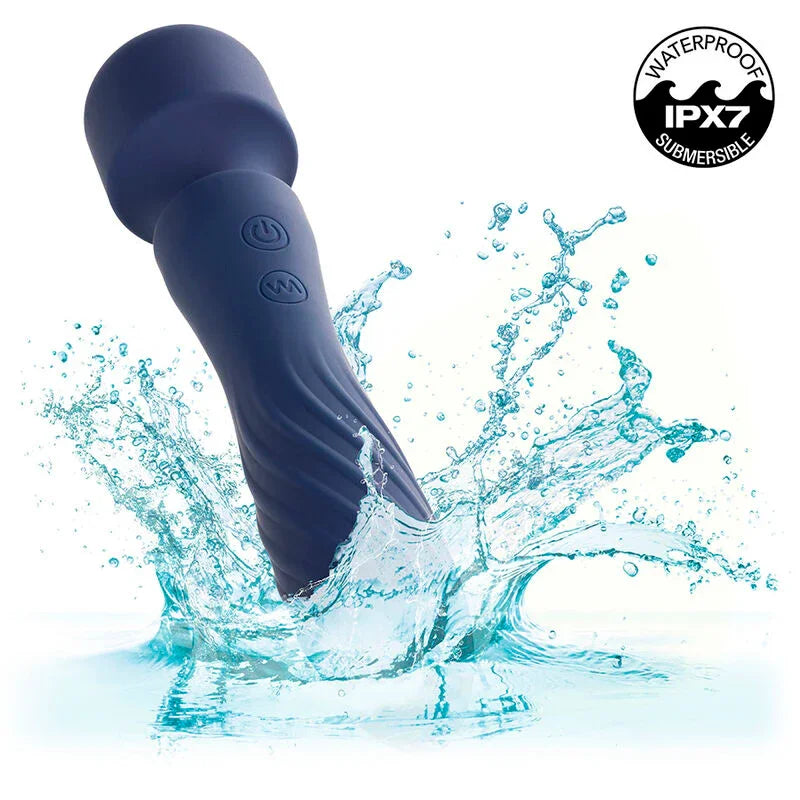 CALEXOTICS - CHARISMA MYSTIQUE MASAJEADOR DOBLE MOTOR 12 FUNCIONES 21,5 CM X 4,5 CM MORADO - Nuvica
