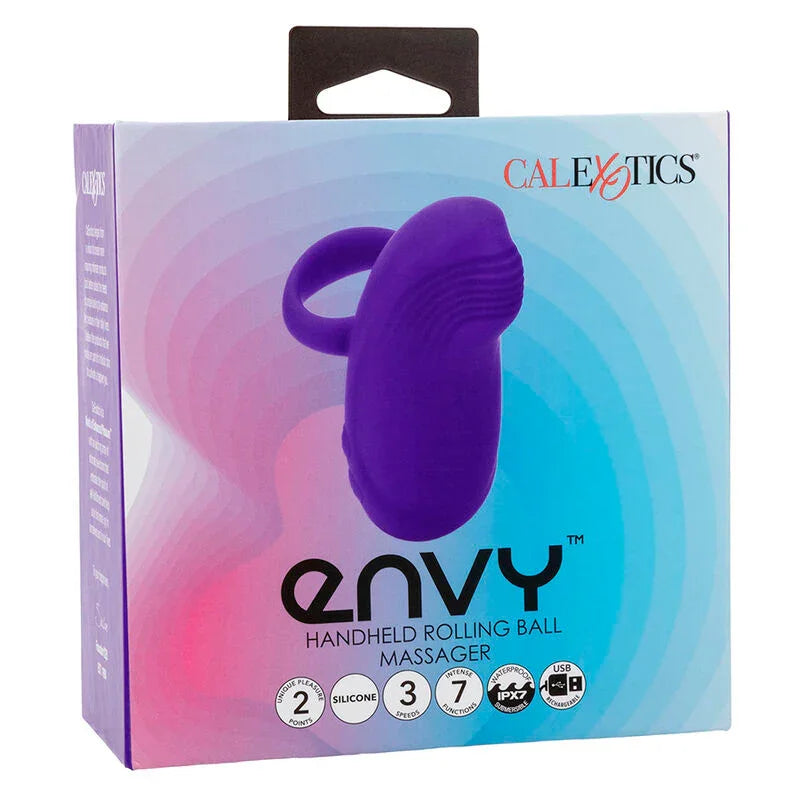 CALEXOTICS - ENVY MASAJEADOR DE BOLA RODANTE 7 VIBRACIONES MORADO - Nuvica