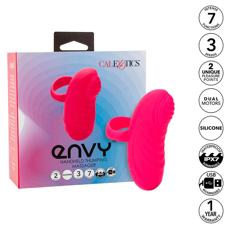 CALEXOTICS - ENVY MASAJEADOR DE BOLA RODANTE 7 VIBRACIONES ROSA - Nuvica