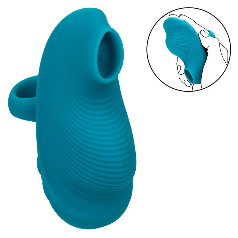 CALEXOTICS - ENVY MASAJEADOR DE BOLA RODANTE 7 VIBRACIONES AZUL - Nuvica