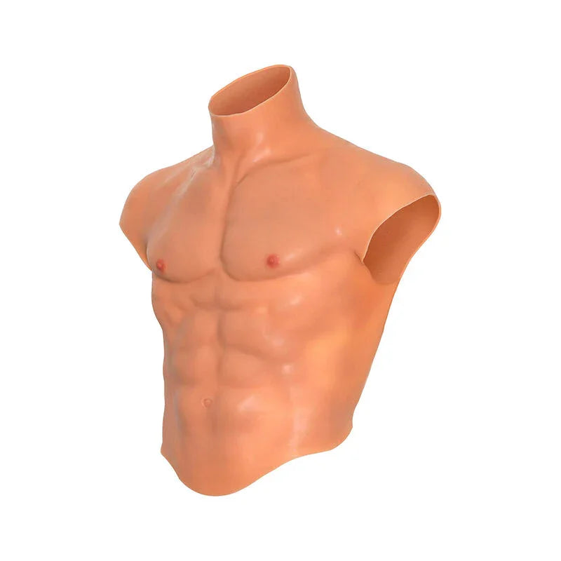 HIDDEN DESIRE - ALTER EGO CAMISETA SILICONA TORSO MASCULINO CON ABDOMINALES NATURAL - Nuvica