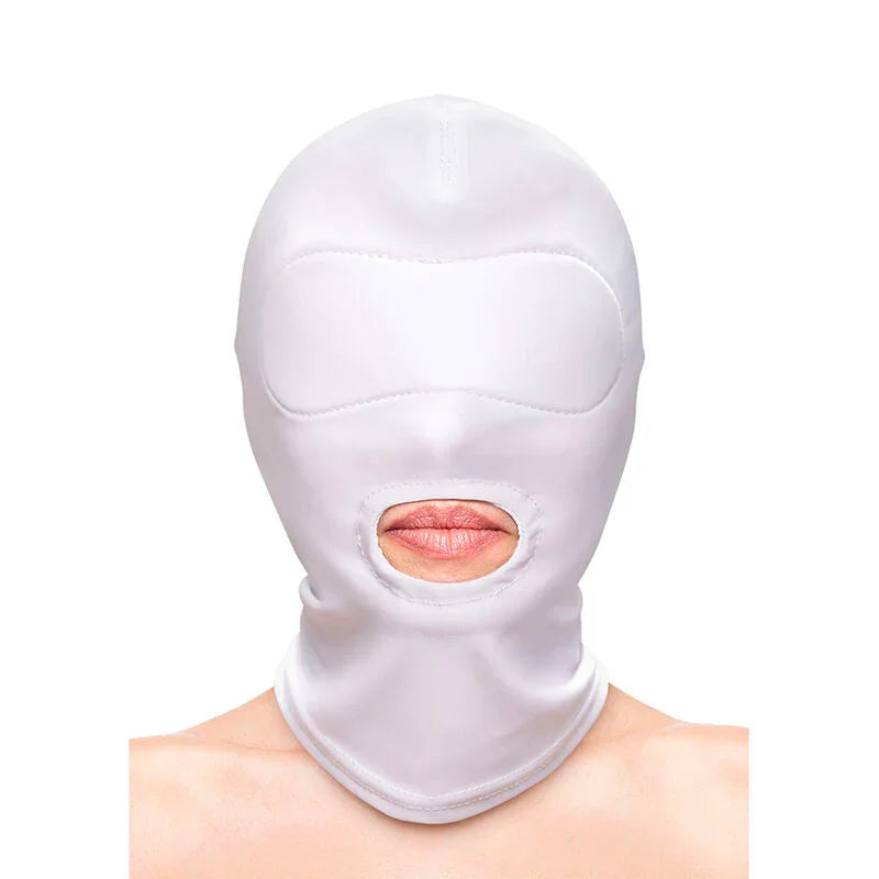NS NOVELTIES - FETISH & FASHION PASAMONTAÑAS APERTURA DE BOCA NYLON BLANCO - Nuvica