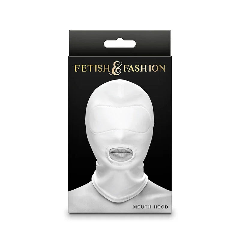 NS NOVELTIES - FETISH & FASHION PASAMONTAÑAS APERTURA DE BOCA NYLON BLANCO - Nuvica
