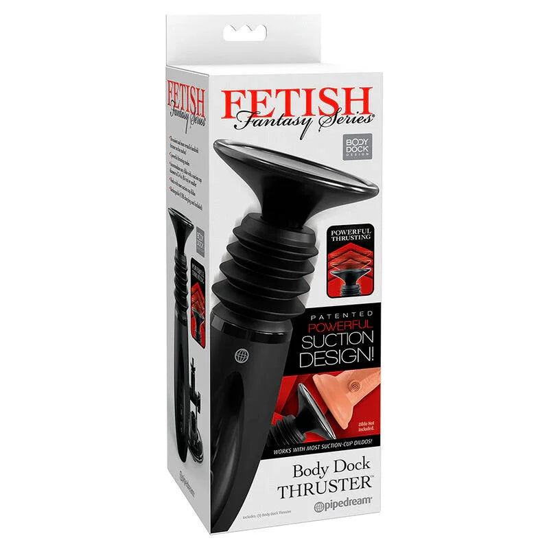 FETISH FANTASY SERIES - BODY DOCK THRUSTER SUJETA DILDOS CON 7 MODOS DE EMPUJE NEGRO - Nuvica