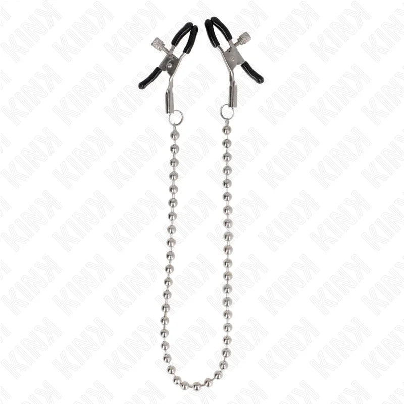 KINK - PINZAS PARA PEZONES CON CADENA DE BOLAS 30 CM - Nuvica