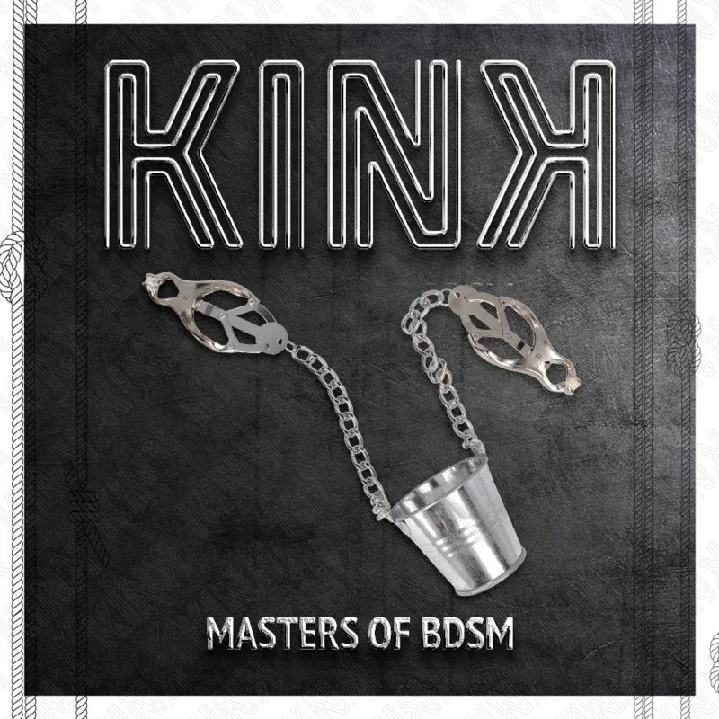 KINK - PINZAS PARA PEZONES CON CUBO PLATEADO - Nuvica