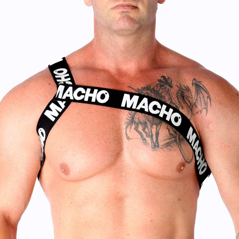 MACHO - ARNÉS ROMANO BLANCO S/M - Nuvica