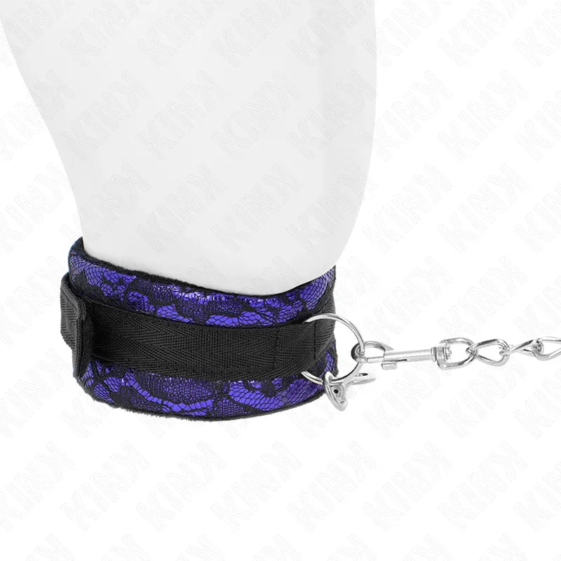 KINK - COLLAR CON CORREA 105 CM CORTO DE ENCAJE DE TERCIOPELO CON RIBETE DE NAILON 44 X 5.5 CM - Nuvica