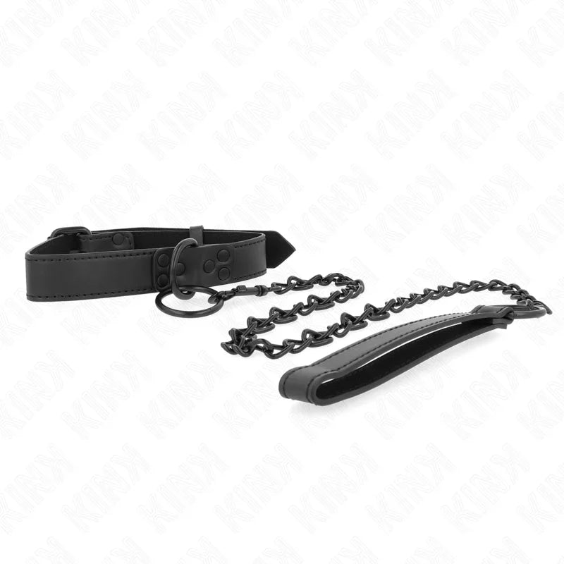 KINK - COLLAR CON CORREA 65 CM OSCURO AJUSTABLE 37-54 CM X 3 CM - Nuvica