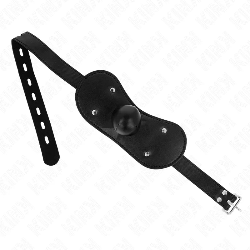 KINK - MÁSCARA BUCAL MORDAZA DE BOLA CON CERRADURA AJUSTABLE 42-60 CM - Nuvica