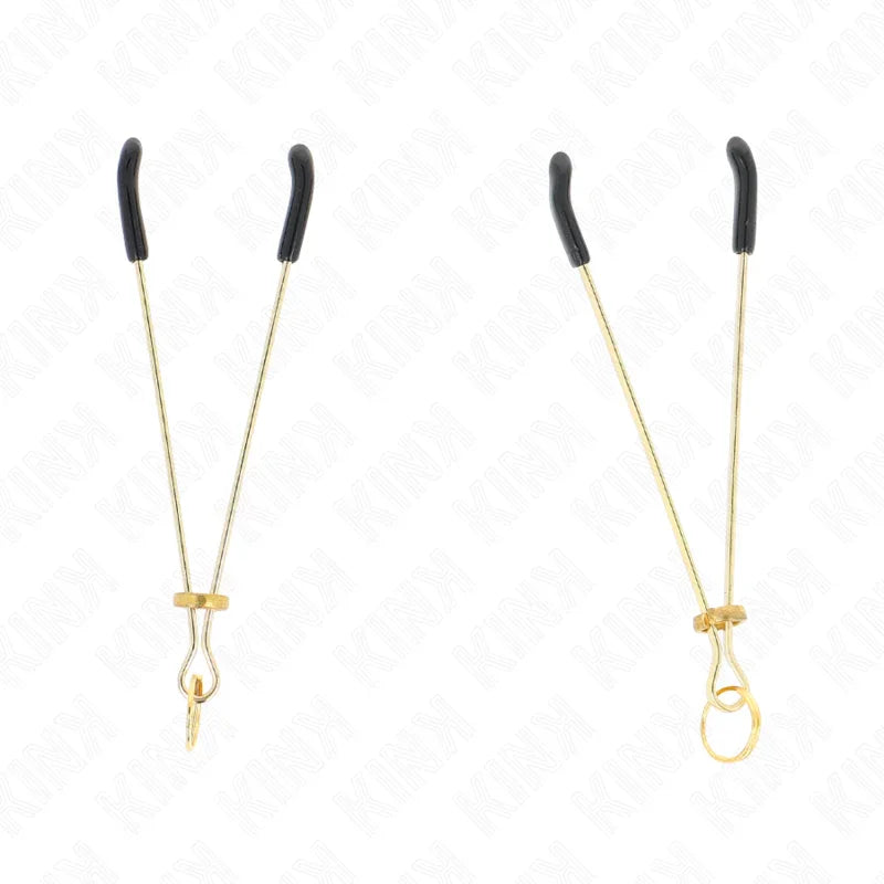 KINK - PINZAS PARA PEZONES FINA DORADO 7 CM - Nuvica
