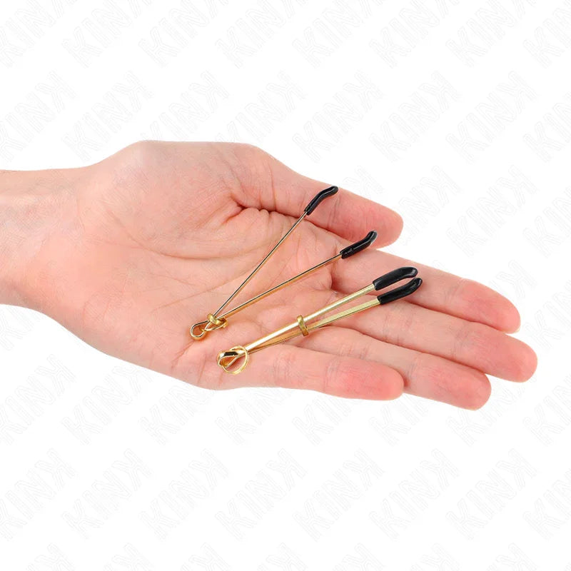 KINK - PINZAS PARA PEZONES FINA DORADO 7 CM - Nuvica