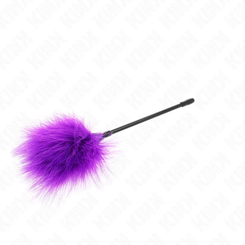 KINK - PLUMAS PARA COSQUILLAS MORADO USADO PARA EL KIT BONDAGE 27 CM - Nuvica