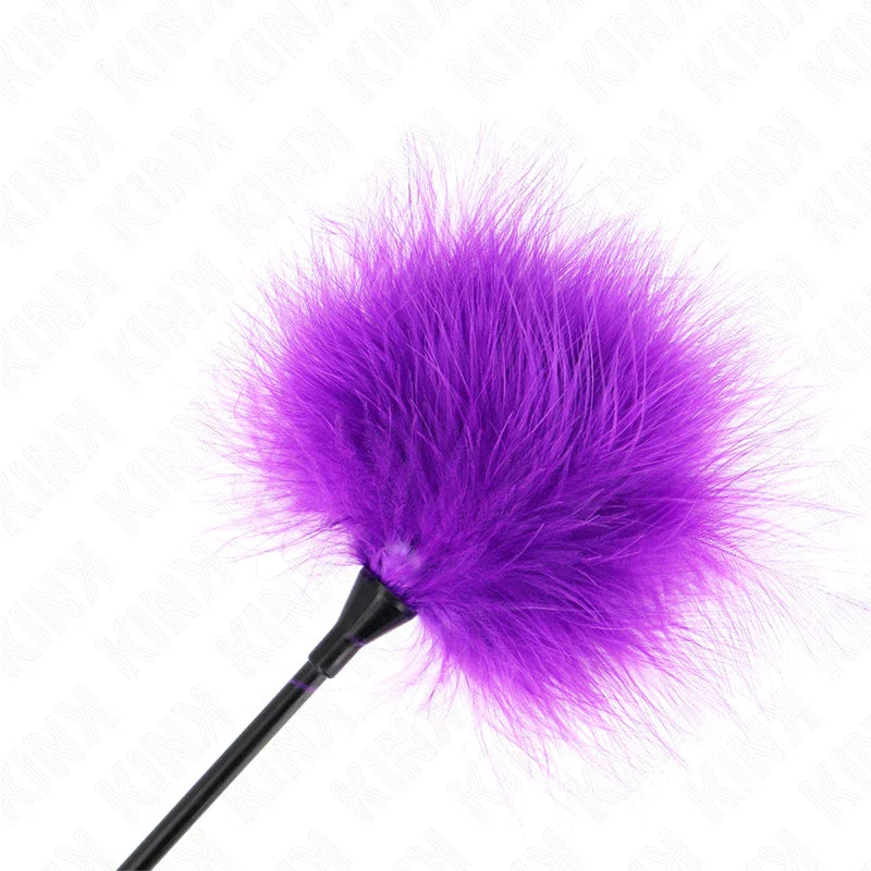 KINK - PLUMAS PARA COSQUILLAS MORADO USADO PARA EL KIT BONDAGE 27 CM - Nuvica