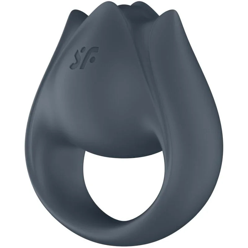 SATISFYER - PERFECT PAIR 2 MULTIVIBRADOR 2 EN 1 ANILLO PARA PENE & ESTIMULADOR DE DEDO GRIS - Nuvica