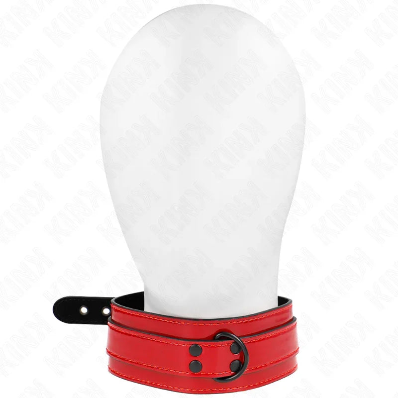 KINK - COLLAR AJUSTABLE ROJO VINO 37.5-49.5 CM X 5 CM - Nuvica