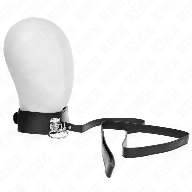 KINK - COLLAR CON CORREA 116 CM CON TACHUELAS CORREA POLIPIEL 50 X 5 CM - Nuvica