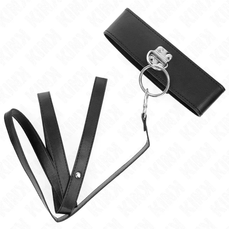 KINK - COLLAR CON CORREA 116 CM CON TACHUELAS CORREA POLIPIEL 50 X 5 CM - Nuvica