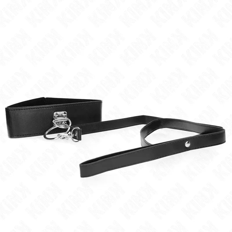 KINK - COLLAR CON CORREA 116 CM CON TACHUELAS CORREA POLIPIEL 50 X 5 CM - Nuvica