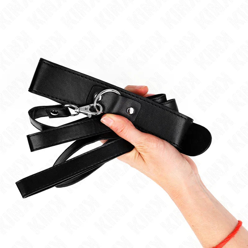 KINK - COLLAR CON CORREA 116 CM FINO NEGRO AJUSTABLE 32-50 CM X 8 CM - Nuvica