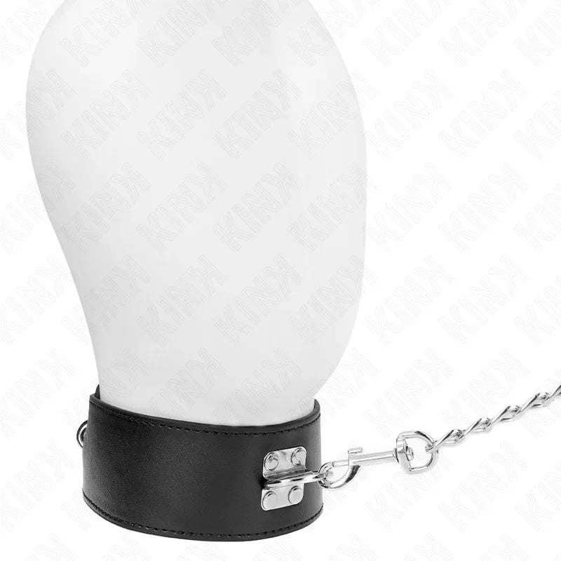 KINK - COLLAR CON CORREA 65 CM ANCHO NEGRO AJUSTABLE 33.5-41 CM X 5 CM - Nuvica