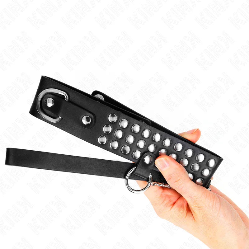 KINK - COLLAR CON CORREA 65 CM CON BRILLOS AJUSTABLE 37-42 CM X 5.3 CM - Nuvica
