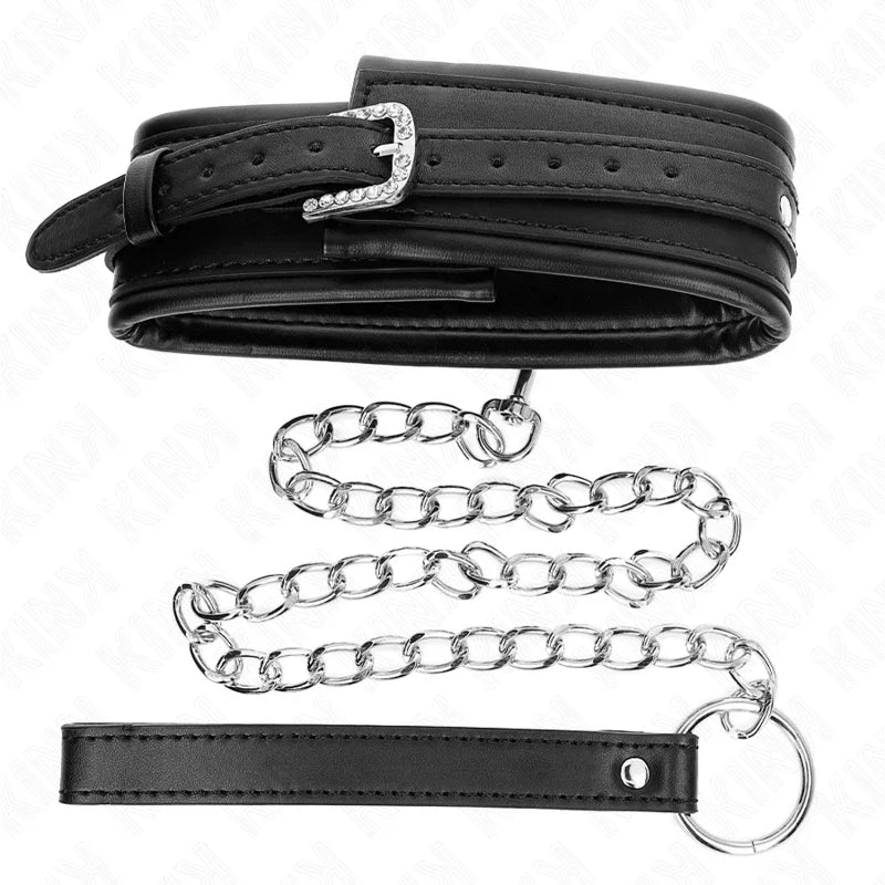 KINK - COLLAR CON CORREA 65 CM HEBILLA BRILLANTE 48.5 CM X 5.3 CM - Nuvica