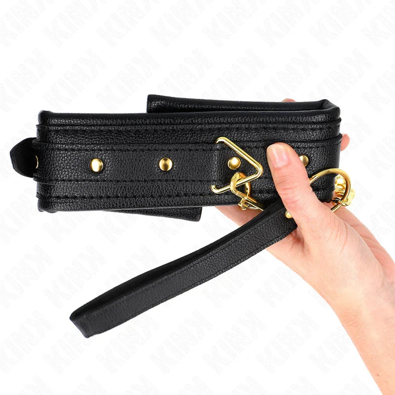 KINK - COLLAR CON CORREA ESPONJA IMITACIÓN CUERO MODELO 1 AJUSTABLE 37-54 CM X 3 CM - Nuvica