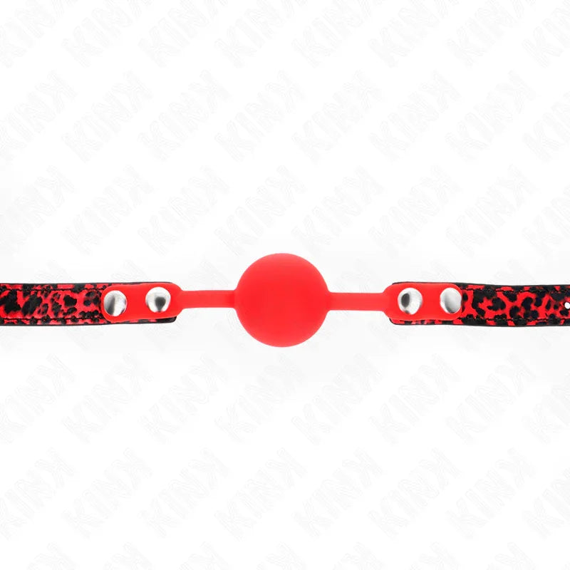KINK - MORDAZA DE BOLA 4 CM DE SILICONA MODELO 2 60 x 2 CM - Nuvica