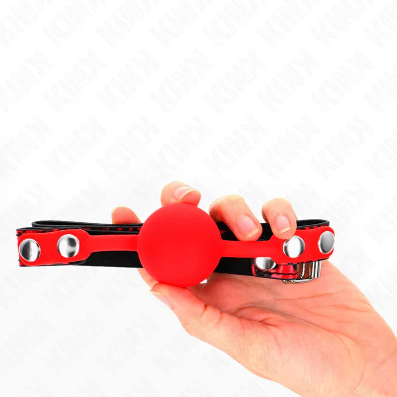 KINK - MORDAZA DE BOLA 4 CM DE SILICONA MODELO 2 60 x 2 CM - Nuvica