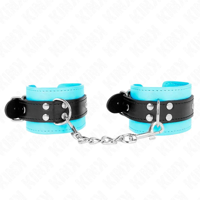KINK - MUÑEQUERAS CON GANCHO FORRO AZUL AJUSTABLE 20-28 CM X 5.5 CM - Nuvica