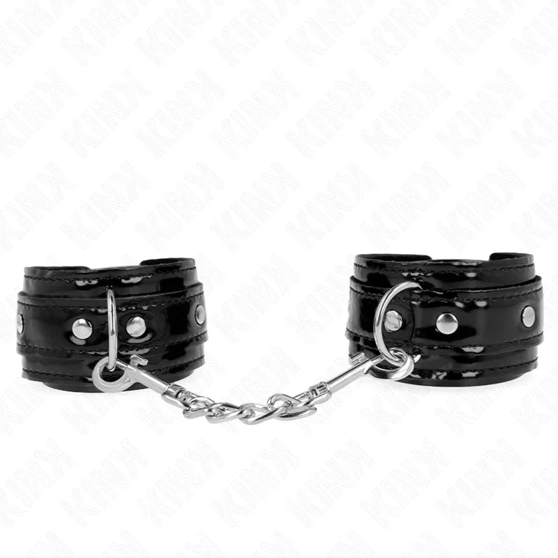 KINK - MUÑEQUERAS DE NEOPRENO BRILLANTE AJUSTABLE 17-24 CM X 4.5 CM - Nuvica