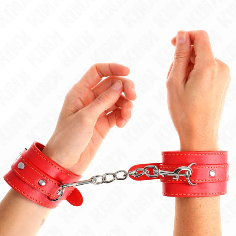 KINK - MUÑEQUERAS FINAS ROJO AJUSTABLE 21-33 CM - Nuvica