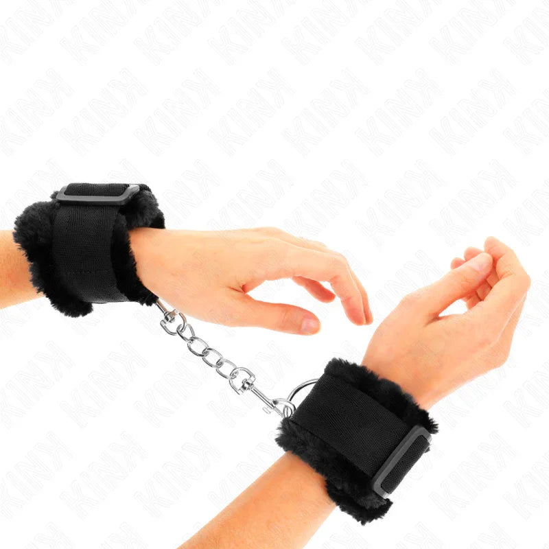 KINK - MUÑEQUERAS FORRADA NEGRO AJUSTABLE 17-31 CM X 7 CM - Nuvica